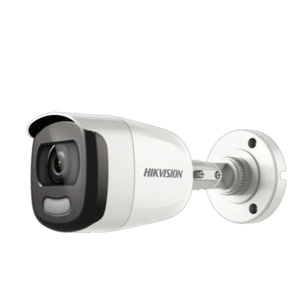 CAMARA TURBO 1080P BALA F3.6mm 0.0005 LUX F1.0 24/7 COLORVU LUZ BLANCA 20M 3D DNR 130dB WDR IP67 METALICA HIKVISION