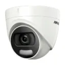 CAMARA TURBO 5MP DOMO EXIR 0.0005LUX 3D DNR WDR 130 dB 20 m LUZ BLANCA F2.8MM COLORVU IP67 METAL HIKVISION