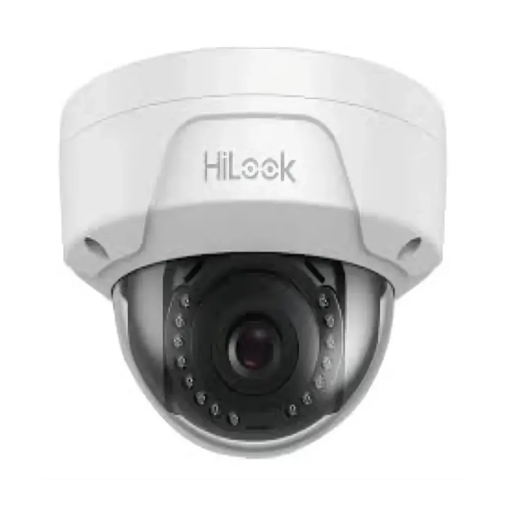CAMARA IP 2MP DOMO H265+ DWDR 3DNR D/NF2.8 IR30m POE IP67 IK10 SEMIMETAL HILOOK