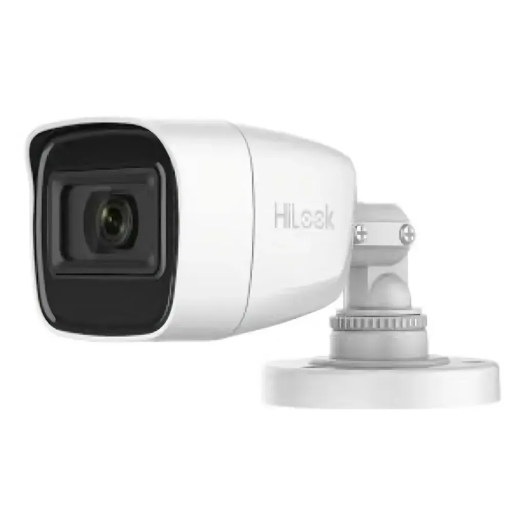 [THC-B120-PS(2.8mm)] Hilook Cámara Turbo THC-B120-PS(2.8mm), Mini Bala1080,  Exir / (IP66), Mic / Plástica.