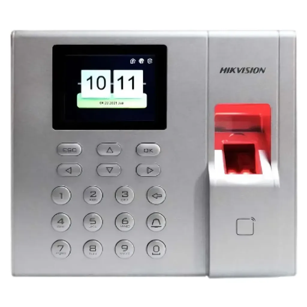 [DS-K1T8003MF] Hikvision Biométrico DS-K1T8003MF, Control de Acceso y Asistencia con Pantalla LCD TFT 2.4" Tarjeta MIFARE.