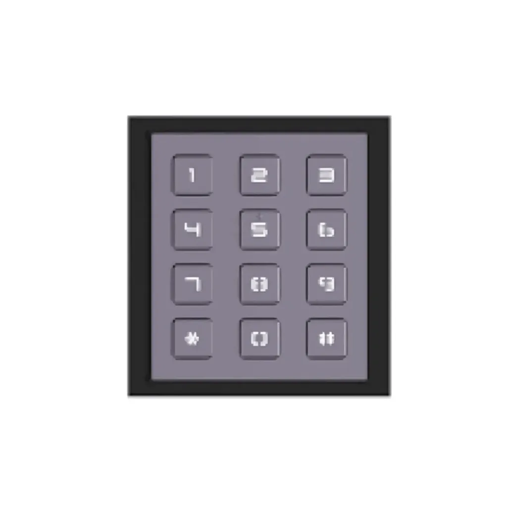 Hikvision Video Portero Accesorio DS-KD-KP, Modulo Teclado RS 485 (IP65), 12 VDC