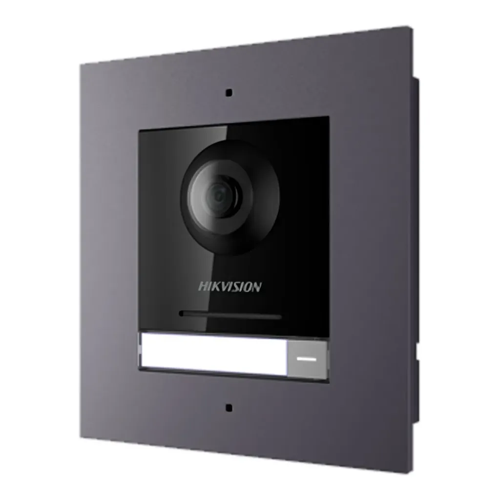 Hikvision Video Portero DS-KD8003-IME1, 2MP, 1 Boton, IR Ethernet RS-485, 4CH, (IP65).