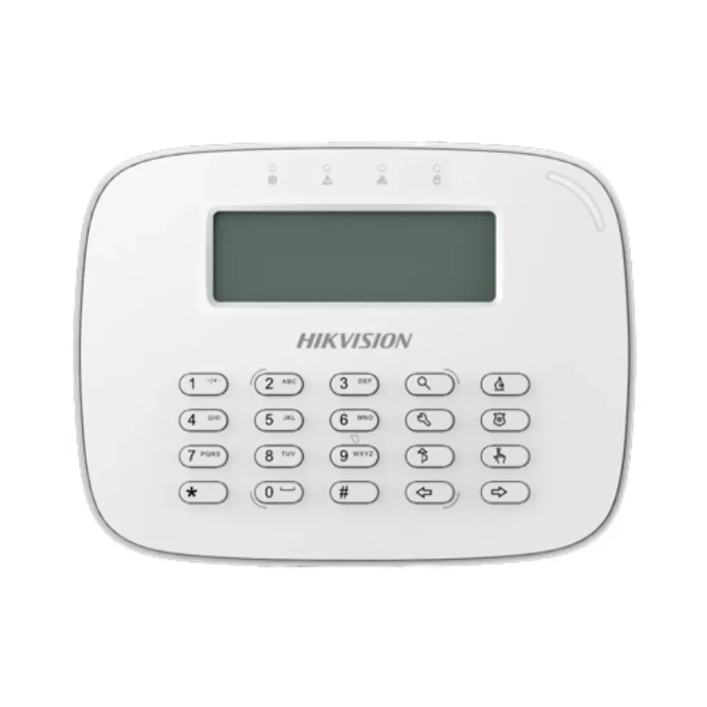 Hikvision Teclado DS-PK-LRT(433MHz)/white, Pantalla Alámbrico LCD 1ra Generación.