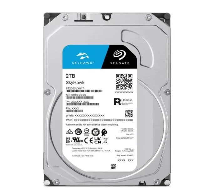 [ST2000VX017] Disco duro Seagate Skyhawk ST2000VX017 de 2TB.