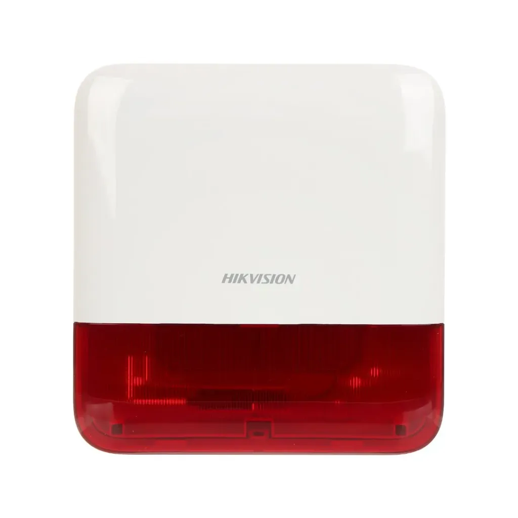 [DS-PS1-E-WB/Red] SIRENA INALAMBRICA CON ESTROBO ROJO PARA EXTERIOR 433MHZ CIFRADO AES-128 IP65
2nda generacion
