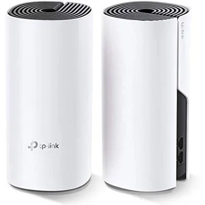 [DECO E4(2-PACK)(US)] Sistema Wi-Fi Mesh TP-Link Deco E4 (2-Pack) WiFi de malla de doble banda AC1200, puertos 10/100.