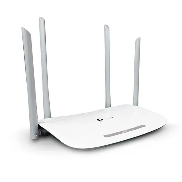 Router TP-Link Archer C20W, doble banda inalámbrico simultáneo, 2.4 GHz a 300 Mbps y 5 GHz a 433 Mbps.