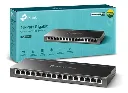Switch TP-Link TL-SG116E, administrable 10/100/1000 Mbps, 16 puertos, VLAN MTU, QoS, IGMP, Administración Web o Utilidad, PnP.