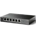 Switch de escritorio de 6 puertos a 10/100 Mbps con 4 puertos PoE+