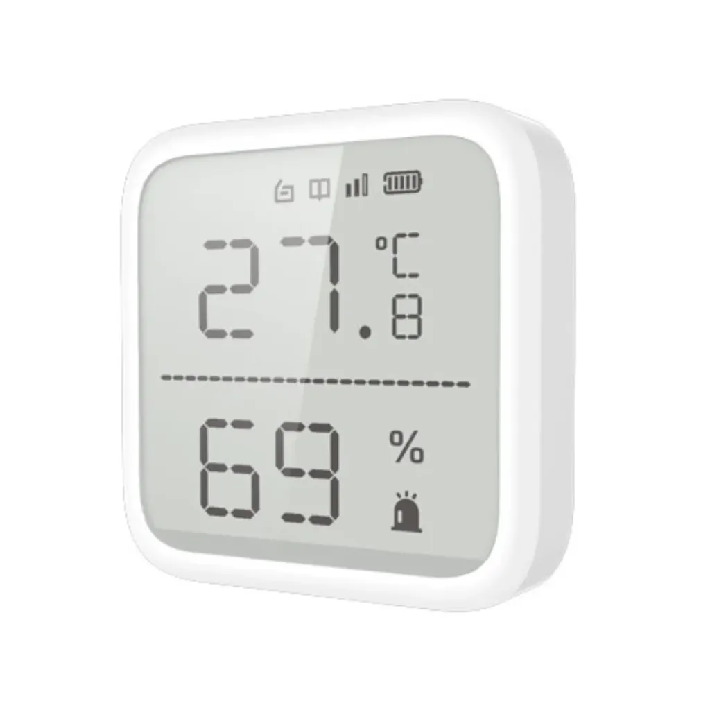Hikvision Alarma DS-PDTPH-E-WB, Detector de Temperatura Inalámbrico, 2da generación