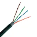 LPS Cable UTP LPSUTPCAT6100EXT, Cat6 Ext Rollo 100Mts Aleación Doble Chaqueta Negra Empaque PE