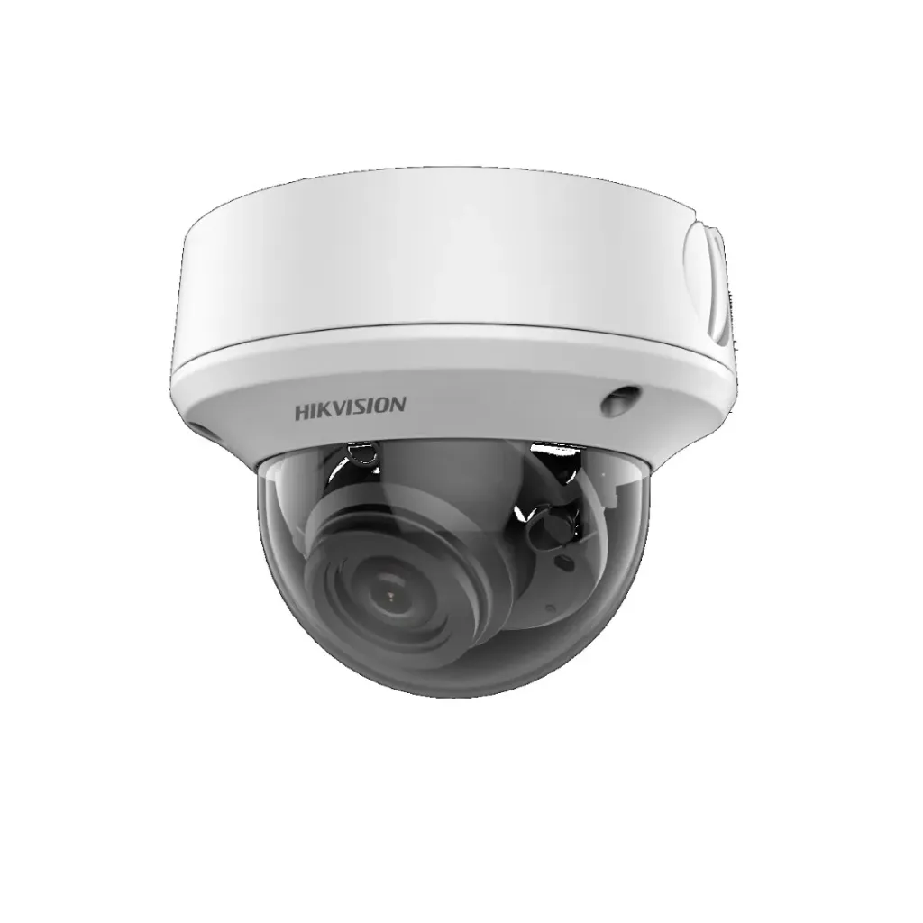 Hikvision Cámara Turbo DS-2CE5AH0T-AVPIT3ZF(2.7-13.5mm), Domo 5MP, (IP67)(IK10) / Metálica.