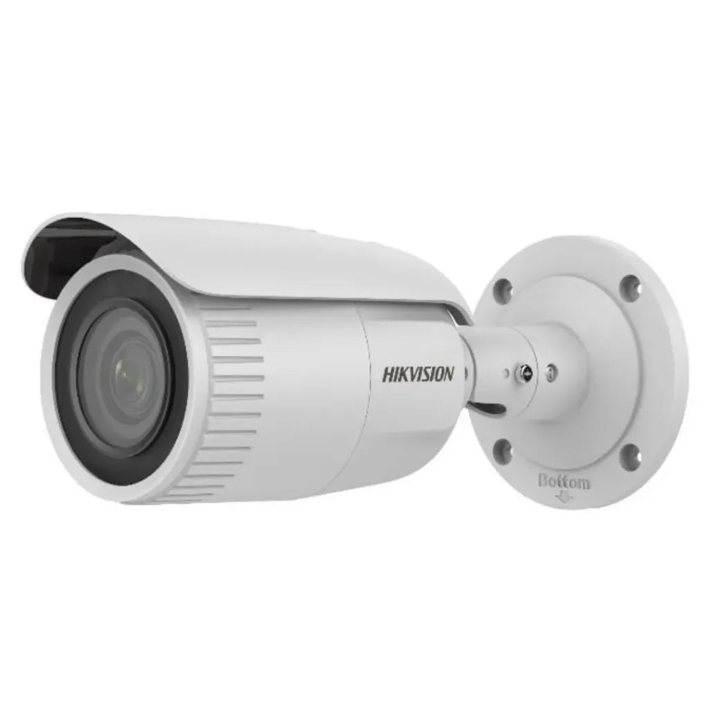 HIKVISION CAMARA EXT BALA 2MP MD 2.0 VF MOTORIZADA 2.8MM A 12MM H265+ IR50M METAL HIKVISION