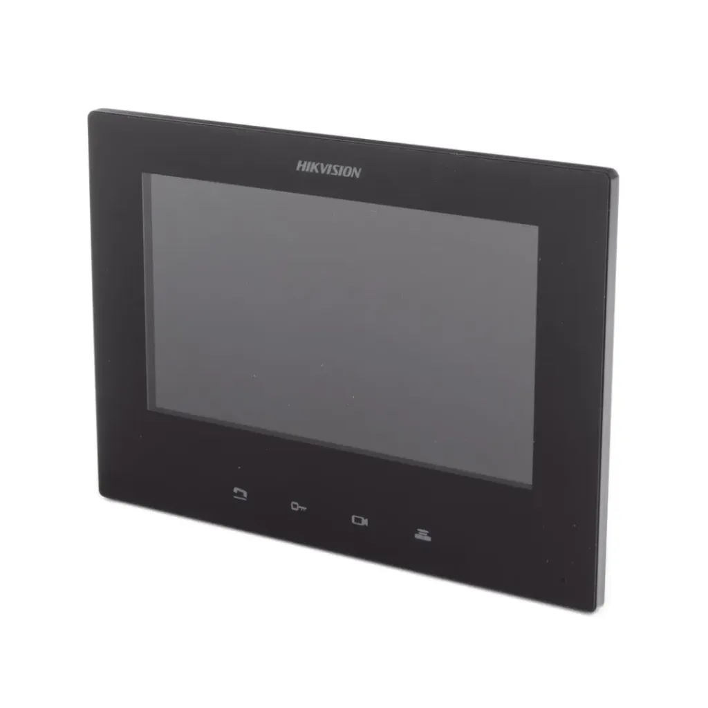HIKVISION Monitor IP Lite (No touch) para Videoportero IP / Apertura Remota y Video en Vivo / PoE Estándar / Principal o Esclavo