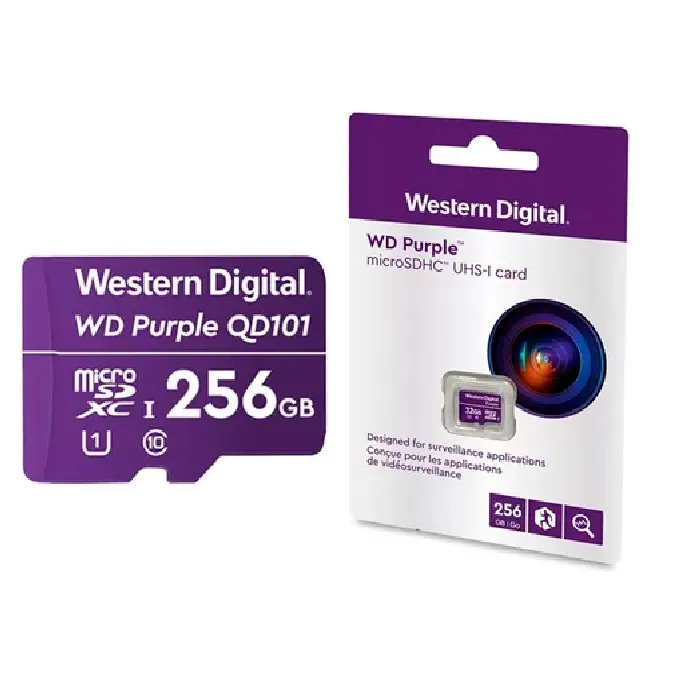 [WDD0256G1P0C] MicroSD WD Purple SC de 256 GB, WDD256G1P0C.