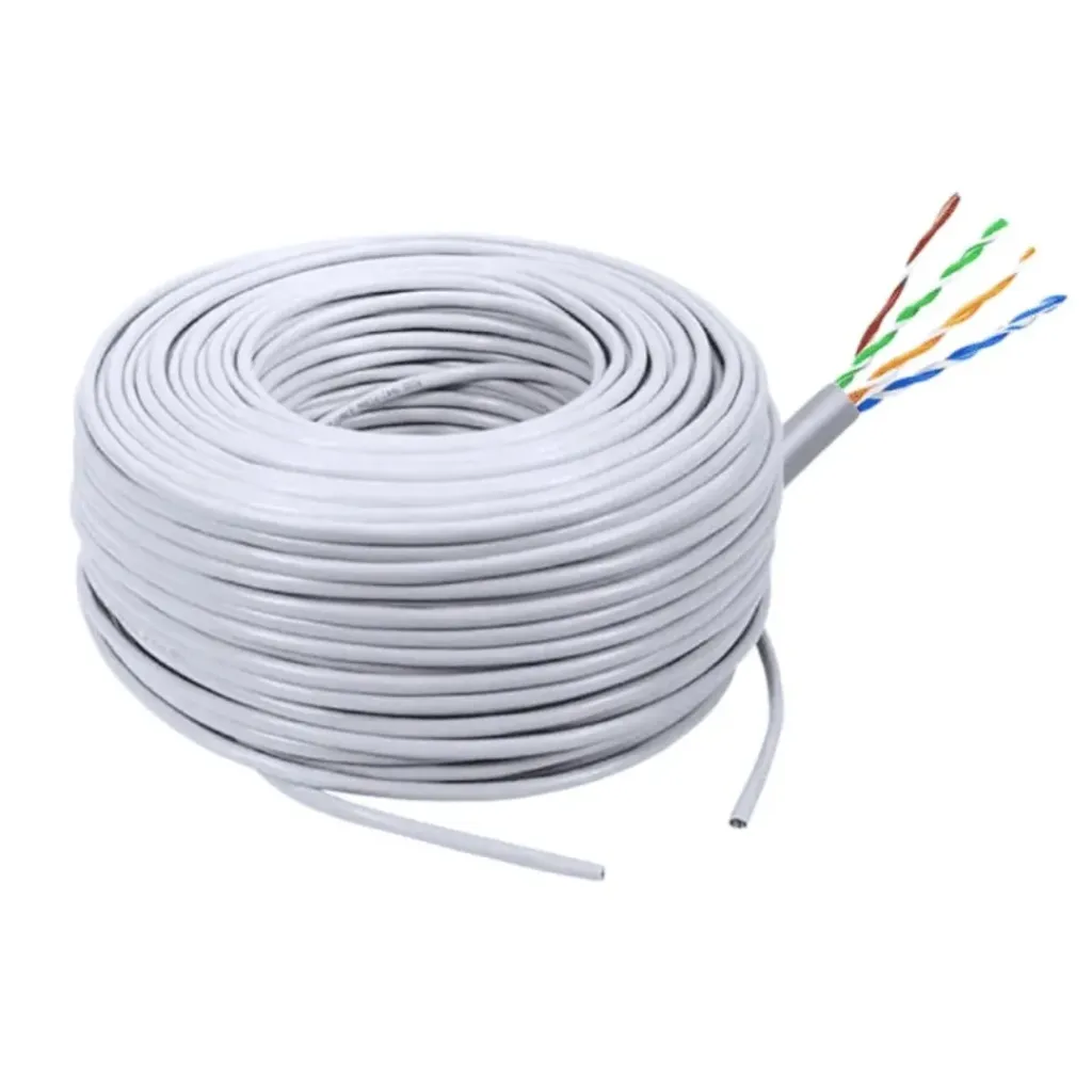 [TPUTPCAT5EBC] Cable UTP [TPUTPCAT5EBC] Cat 5E Int x 305mts BC 100% Cobre 24AWG 4P*2 Chaqueta Blanca Caja PullUp