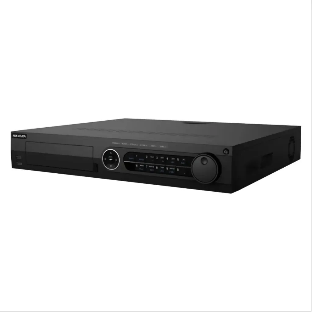Hikvision DVR Turbo HD IDS-7332HQHI-M4/S, 16CH IP / 4MP / 4Bahías HDD / POS / 4CH Audio / Video análisis / 16IN y 4OUT de Alarma.