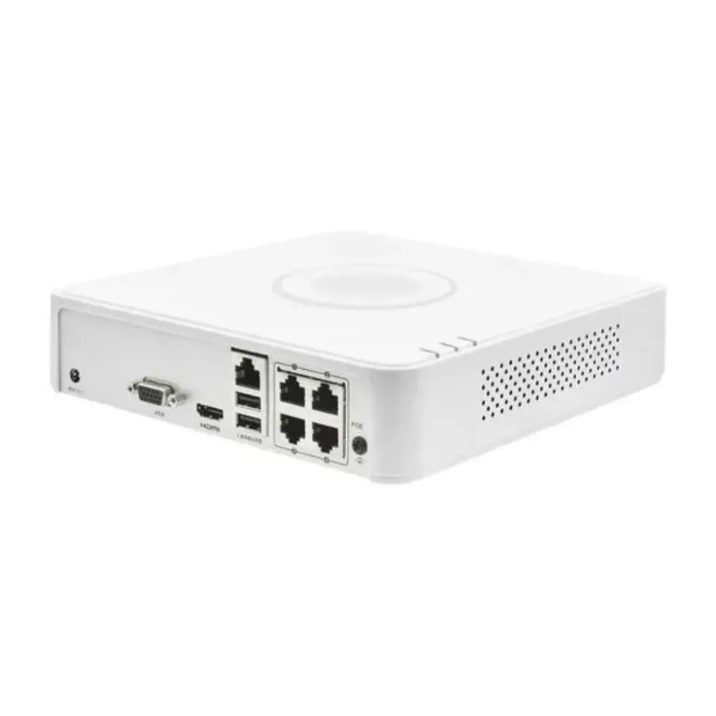 HIKVISION NVR 4CH POE IP 2MP 1BAHIA/6TB 40MPSH265+ 30FPS HDMI PLASTICO HIKVISION