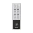 Hikvision Biométrico DS-K1T805MBFWX, Teclado, (IP65)(IK08) / Administrable en la Nube / Acceso PIN, Tarjeta MIFARE, Huella y Tarjeta Virtual Bluetooth.