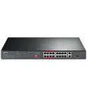 Switch PoE+ JetStream SDN Administrable 24 puertos 10/100 Mbps + 2 puertos 10/100/1000 Mbps (Uplink) + 2 puertos SFP (combo 2 RJ45 10/100/1000 Mbps), 250W, administración centralizada OMADA SDN