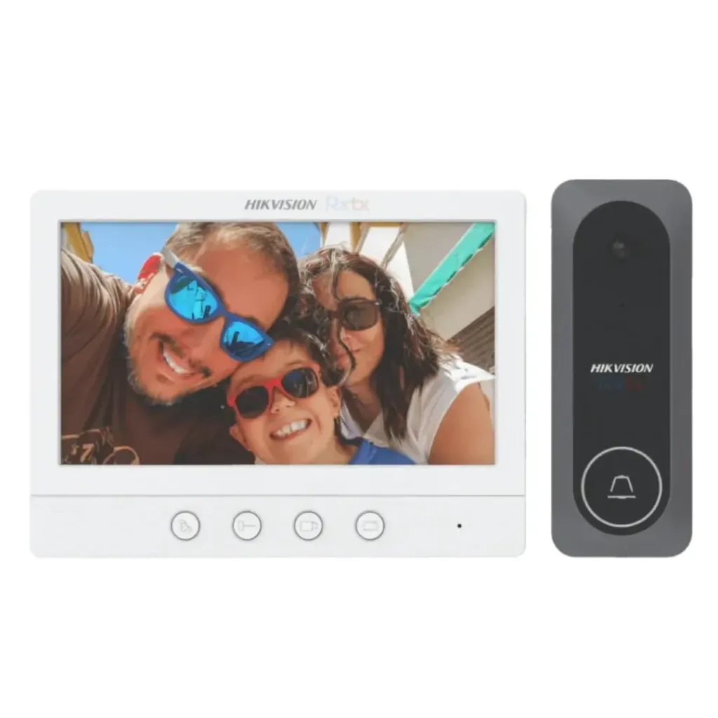 Hikvision Video Portero Kit DS-KIS212, Interfónico HD 4‑WIRE VALUE / Calidad de video HD TVI.