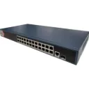 SWITCH  24 X PUERTO POE 10/100/1000 MBPS POE+ / 1 PUERTO RJ45  1 GIGABIT 10/100/1000 1 PUERTO FIBRA OPTICA MBPS 230 W