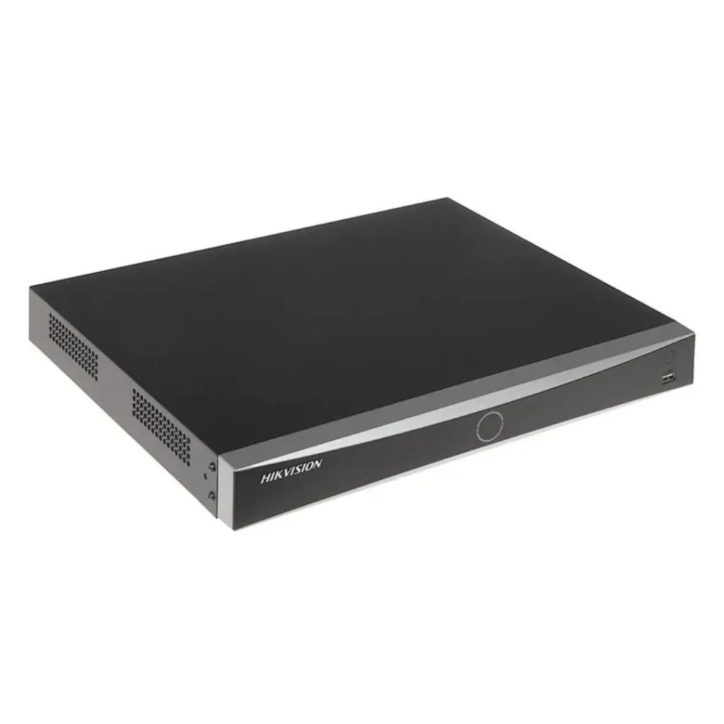 Hikvision NVR DS-7608NXI-K2(D), 8CH AcuSense 4K, 2Bahías HDD / H.265+ / Salidas HDMI 4K+VGA / Ancho 80 Mbps.
