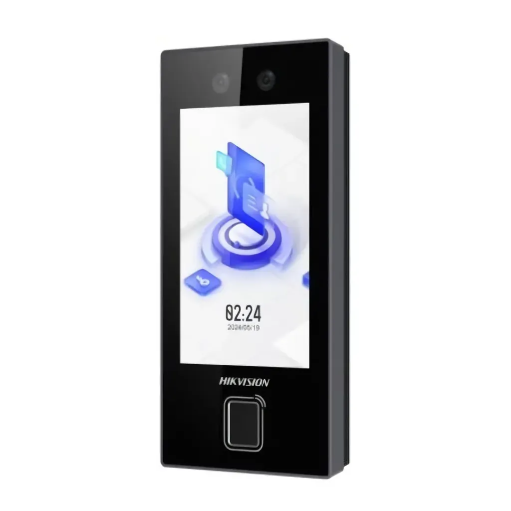 Hikvision Biométrico DS-K1T344MBWX-QRE1(O-STD), MinMoe / QR Fisico Ultra Rápido / Tarjetas / Rostros / Pantalla 4.5" / Administrable HikConnect / (IP65).