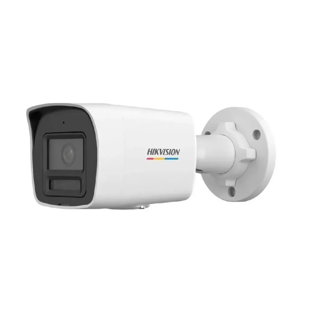 HIKVISION Dual Light + ColorVu] Bala IP 4 Megapixel / Lente 2.8 mm / 30 mts IR + 30 mts Luz Blanca / Micrófono Integrado / ACUSENSE Lite / Exterior IP67 / WDR 120 dB / PoE / Micro SD / ONVIF