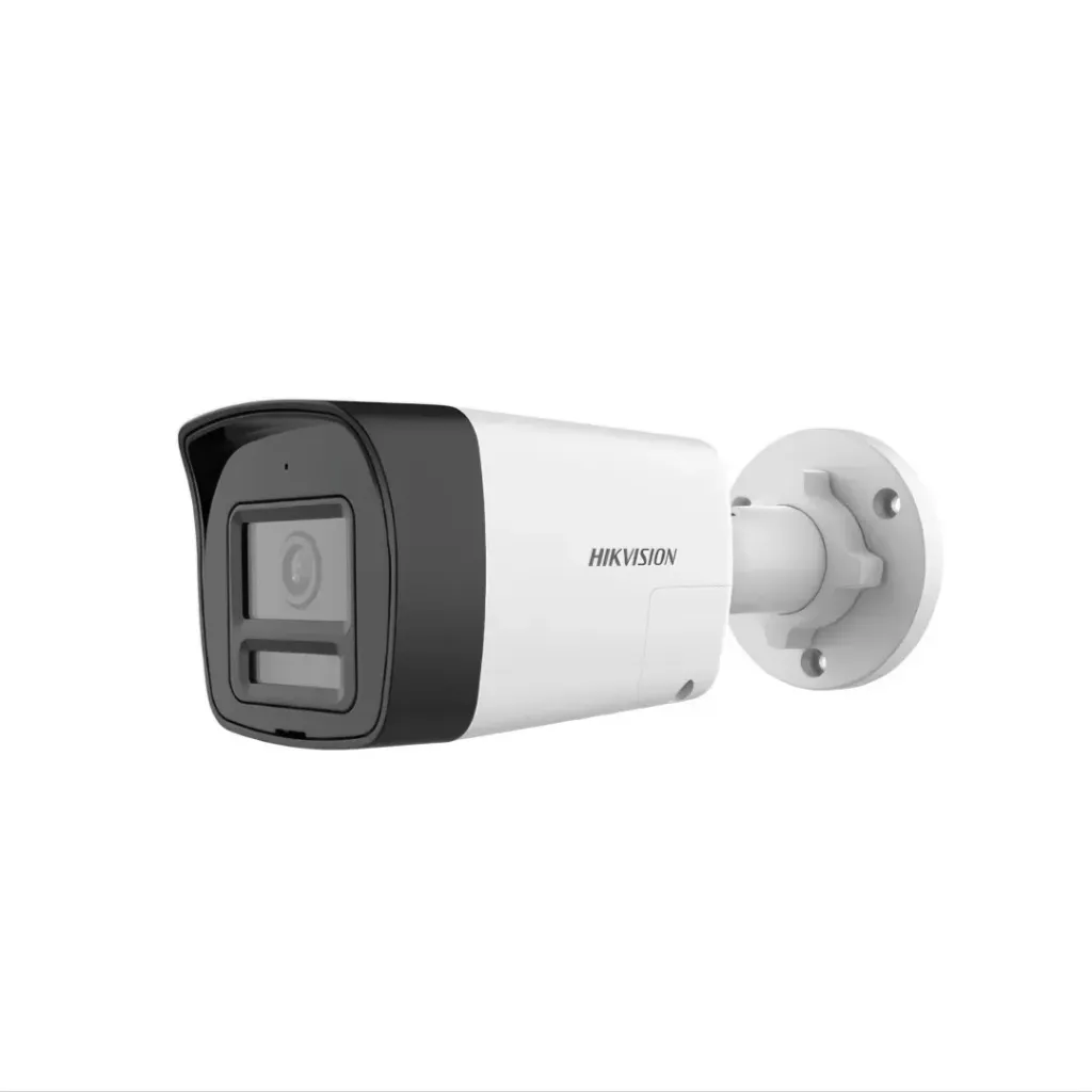 Hikvision Cámara Turbo DS-2CE16K0T-LXTS(2.8mm), Mini Bala 3K (4 en 1), Smart Light Hybrid Sirena y audio.