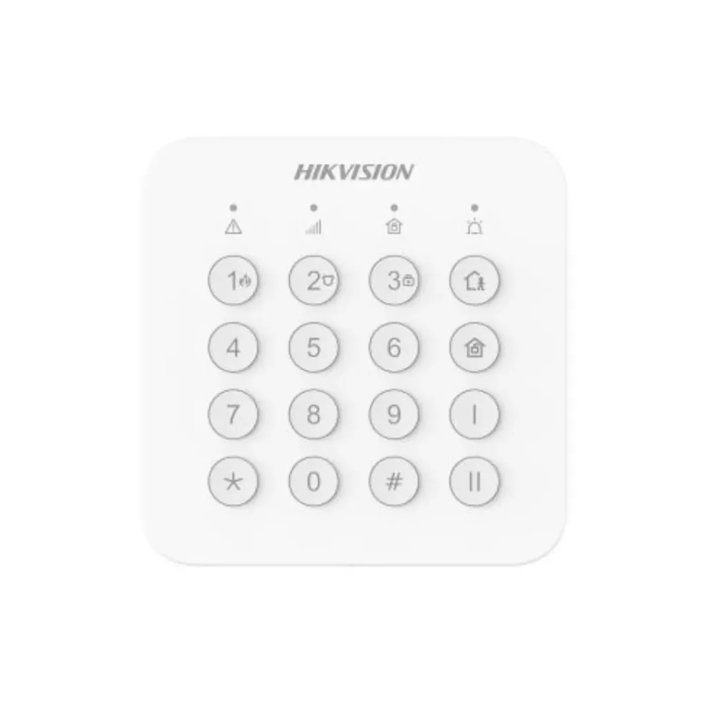 [DS-PK201B-WB] Hikvision Alarmas DS-PK201B-WB, AX HOME Teclado Inalámbrico para Armado y Desarmado