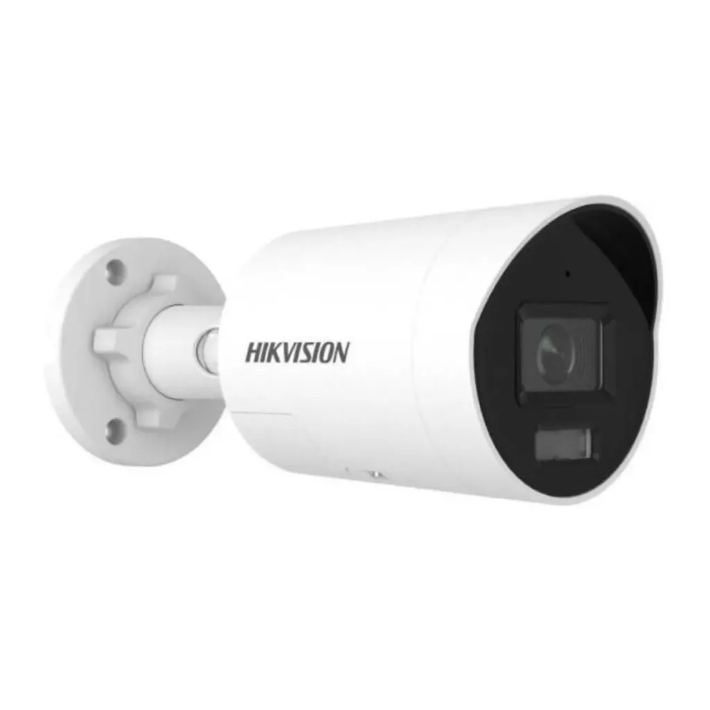 Hikvision Cámara IP DS-2CD2047G3-LI2UY/SL(2,8mm), Bala 4MP, LED cálido de 3000K.