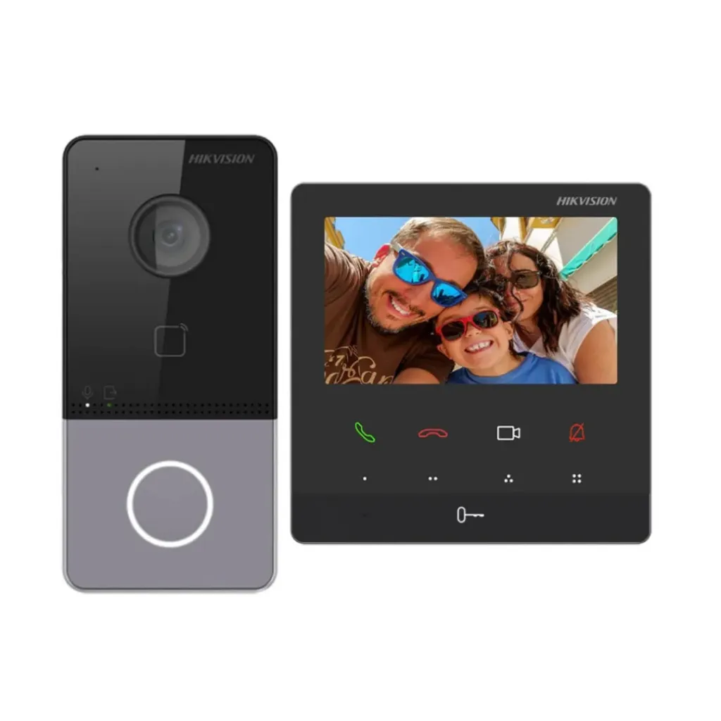 [DS-KIS606-P(O-STD)] KIT DE VIDEOPORTERO IP VILLA / CÁMARA EXTERIOR HD 2 MP + MONITOR INTERIOR TÁCTIL 4.3″