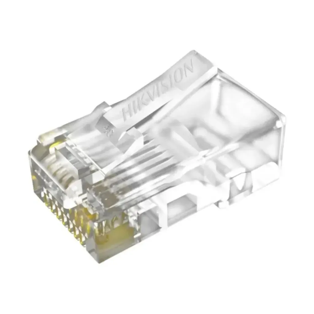 RJ45 Plug for Cat.6, gold plated, Polycarbonate, UL94V-2, 100 units/box