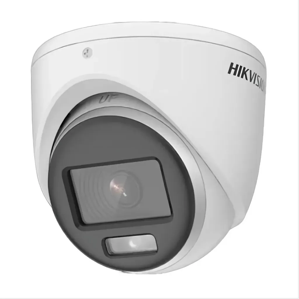 [DS-2CE72DF0T-LFS(2.8mm)] Hikvision Cámara Turbo DS-2CE72DF0T-LFS(2.8mm), Domo 2MP, ColorVu / Smart Hybrid / Mic / (IP67).