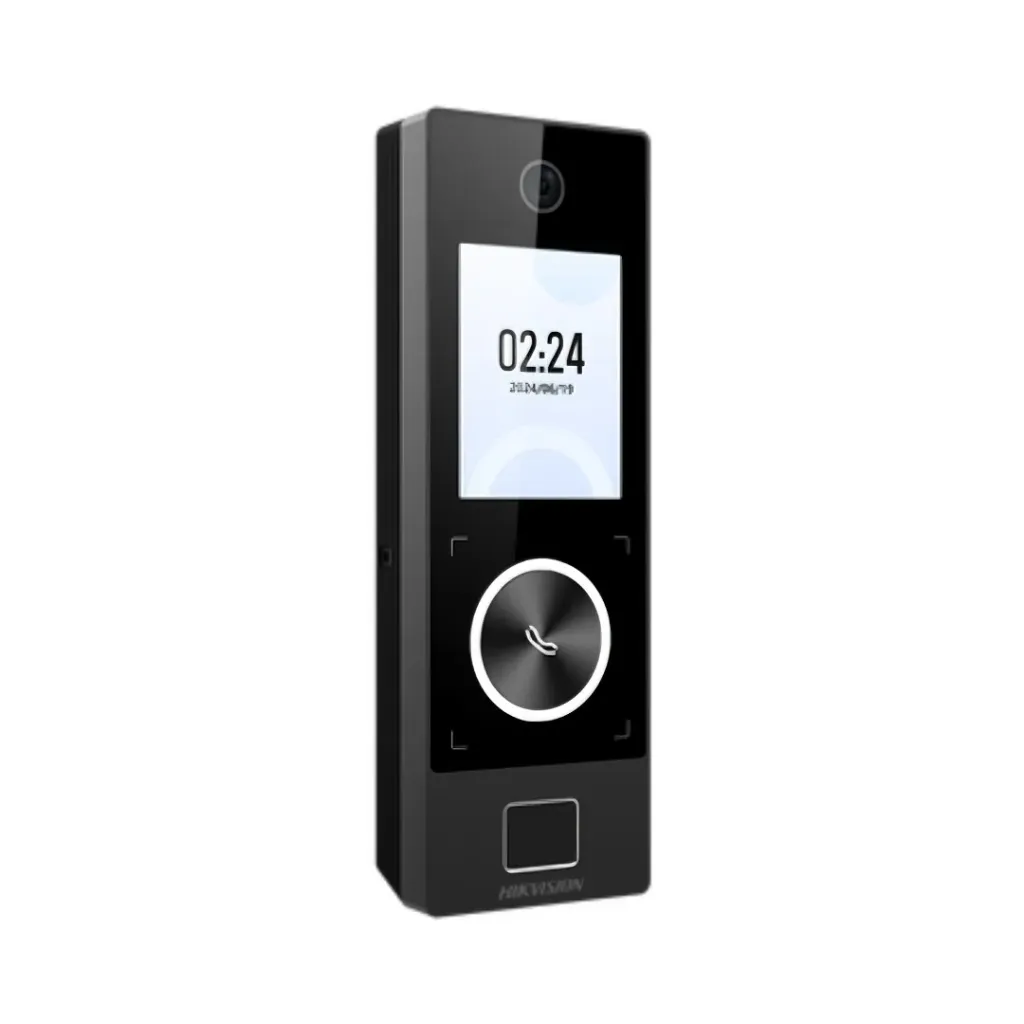 Hikvision Biométrico DS-K1T323MBFWX-QRE1, RF, MinMoe, WiFi & PoE con Botón de Llamada y Codigo QR / (IP65) / Tarjetas Virtuales, Bluetooth, HikConnect / Rostros